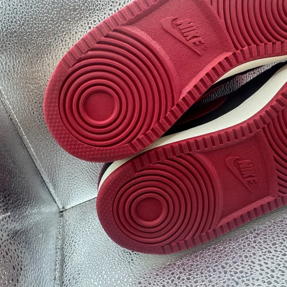 Size 11.5 Nike Air Jordan KO 1 Low QS Mens Black Red Athletic Shoes DX4981-006‎
